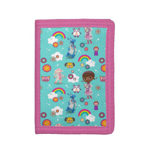 Doc McStuffins   The Care Team Pattern Tri-fold Wallet