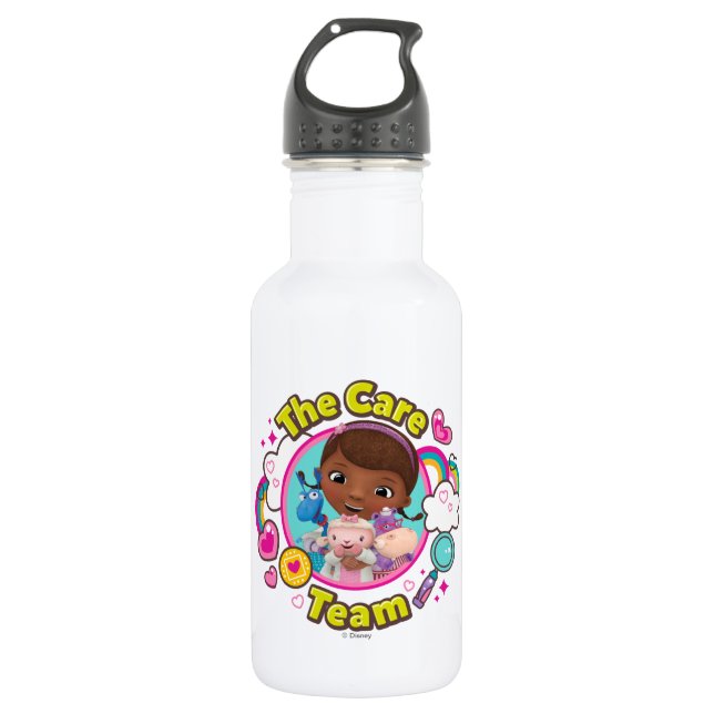 Doc McStuffins | The Care Team Water Bottle (Front)