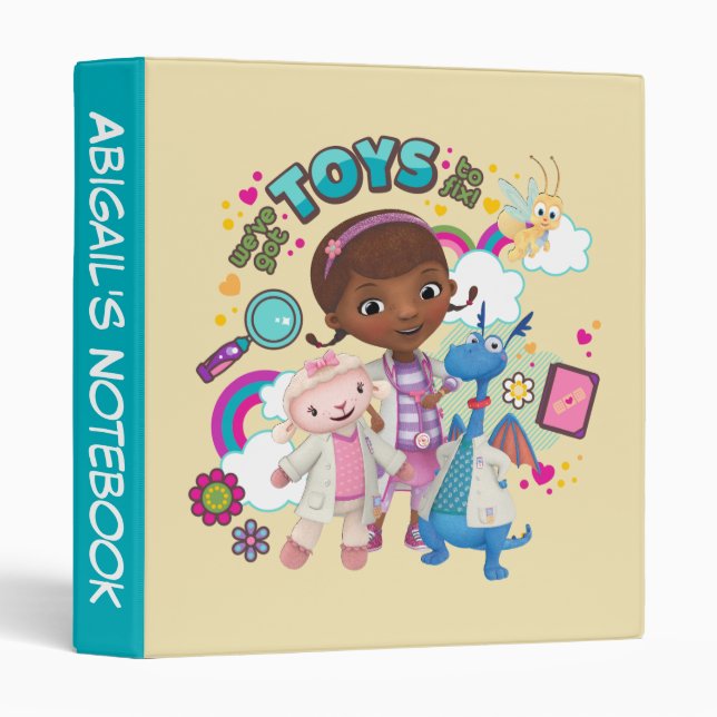 Doc McStuffins | We've Got Toys to Fix 3 Ring Binder (Front/Spine)