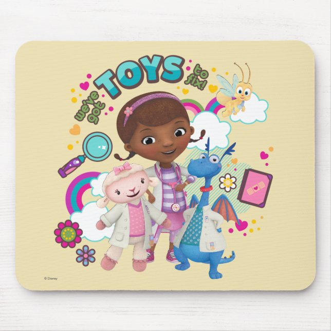 Doc McStuffins | We've Got Toys to Fix Mouse Pad (Front)