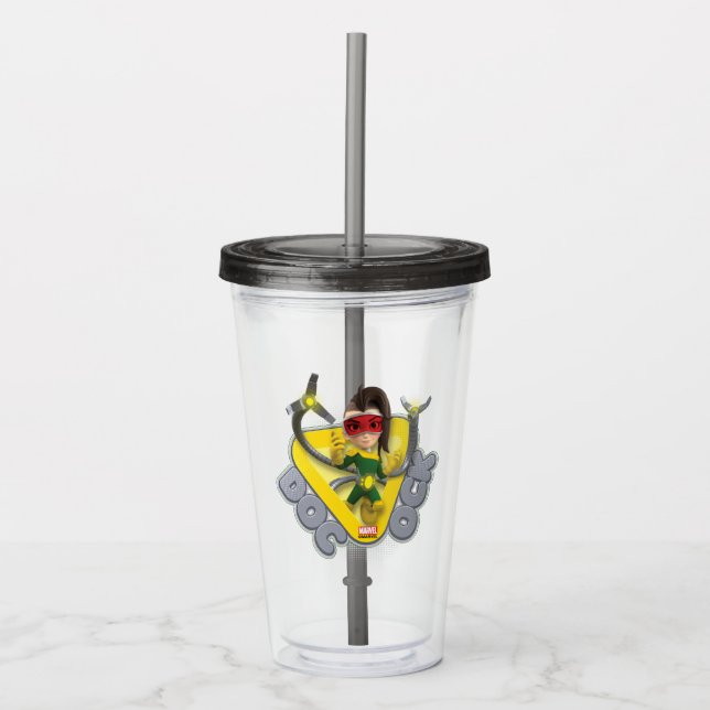Doc Ock Character Badge Acrylic Tumbler (Front)