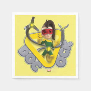 Doc Ock Character Badge Napkins