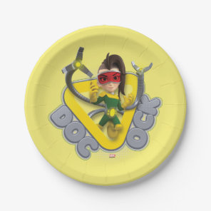 Doc Ock Character Badge Paper Plates