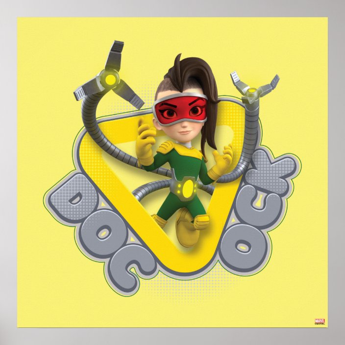 Doc Ock Character Badge Poster | Zazzle.com