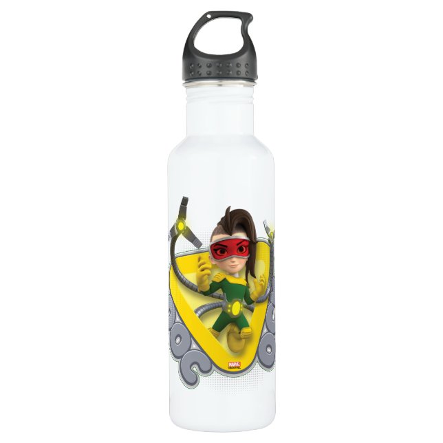 Doc Ock Character Badge Stainless Steel Water Bottle (Front)