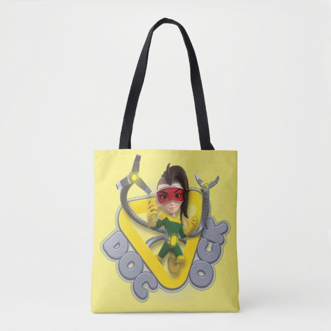 Doc Ock Character Badge Tote Bag (Front)