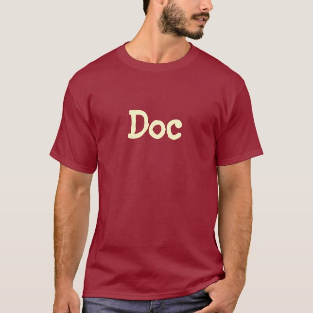 "Doc" T-Shirt (Maroon) (Front)