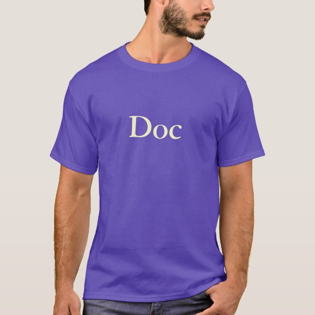 "Doc" T-Shirt (Purple) (Front)