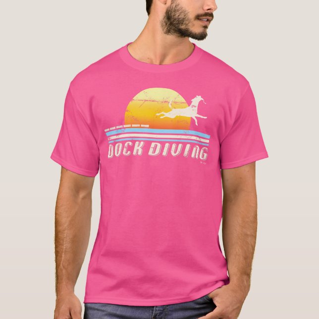 Dock Diving Dock Jumping Dog Diving T-Shirt (Front)