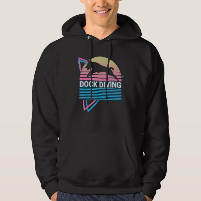 Dock Diving Dog Sports Hoodie (Front)