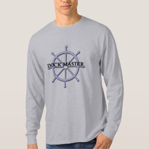 Dock Master Ship Wheel Mens LS T-shirt