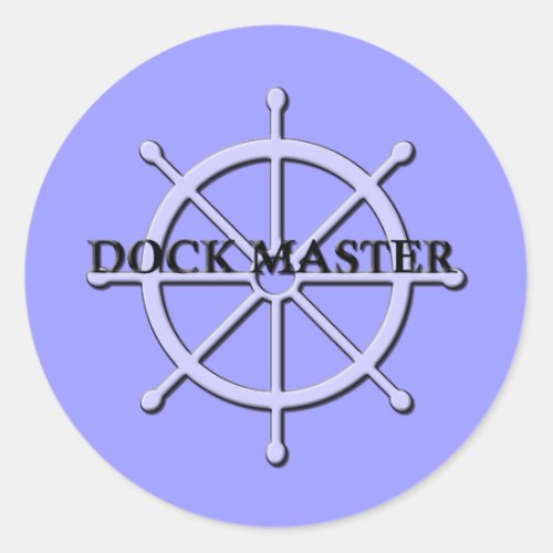 Dock Master Ship Wheel Sticker 2