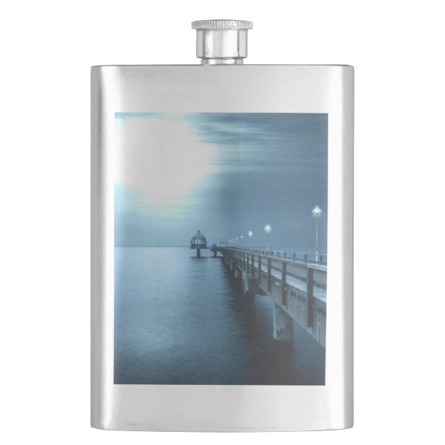 Dock on the Bay Evening Flask (Front)