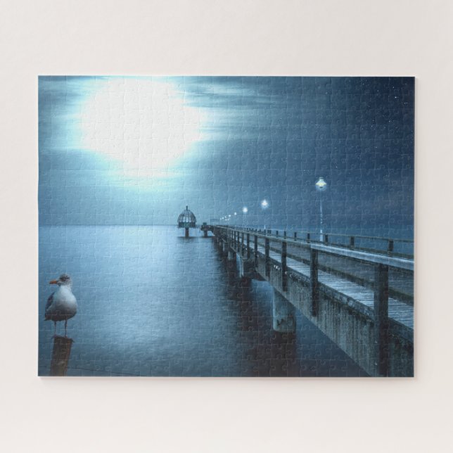 Dock on the Bay Evening Jigsaw Puzzle (Horizontal)