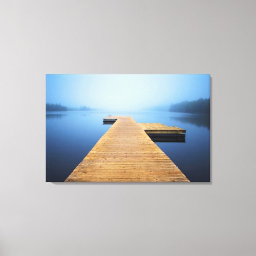 Dock on the Lake Canvas Print