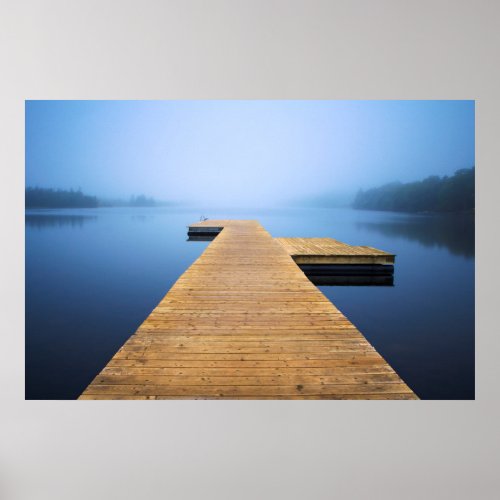 Dock on the Lake Poster