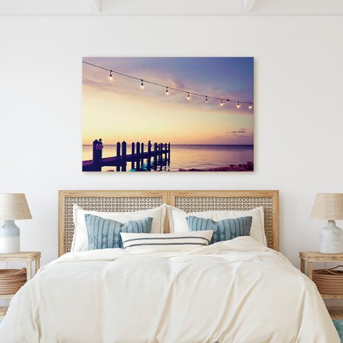 Dock On The Ocean In The Florida Keys Canvas Print