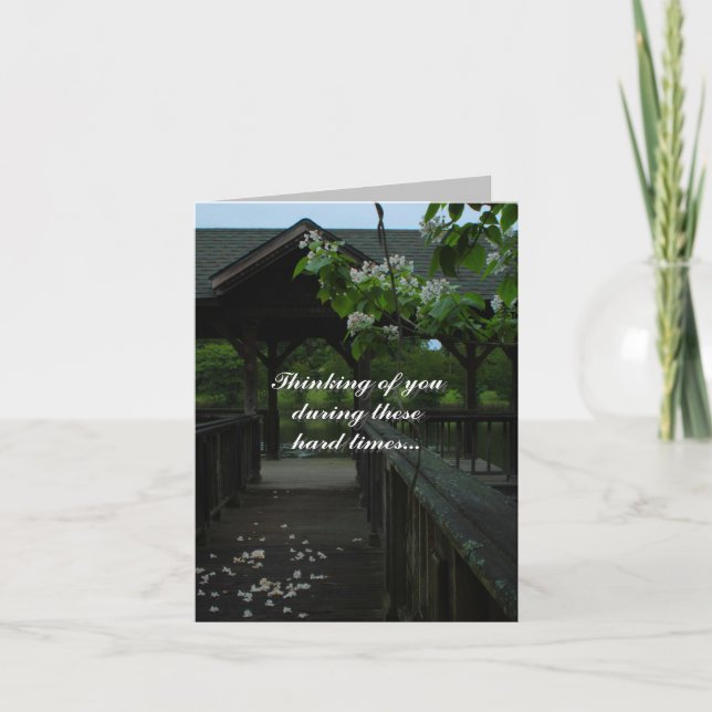 Dock Photo Sympathy Card (Front)