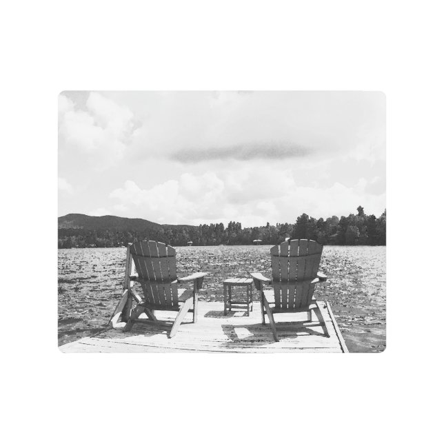 Dock scene metal print (Front)