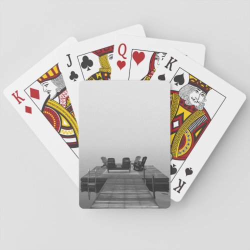 Dock scene playing cards