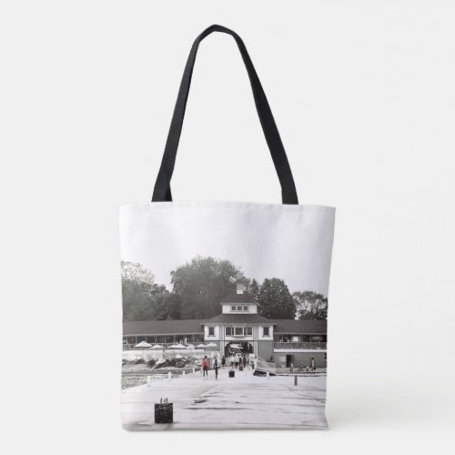 Dock View Lakeside Chautauqua Ohio  Tote Bag