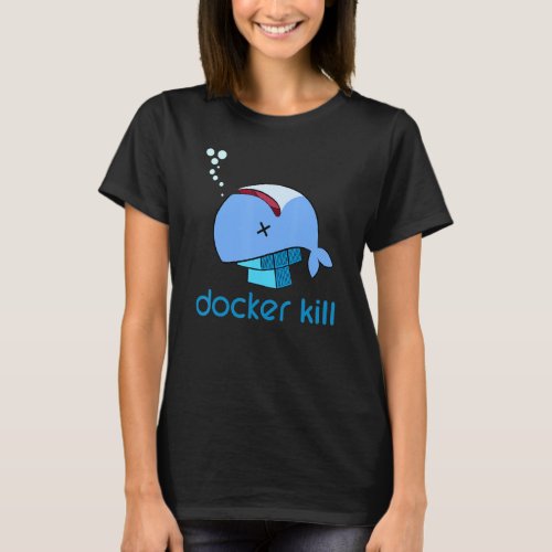 Docker Container Linux Devops Programming Coding T_Shirt