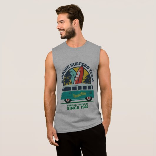 Docker Jersey Man Fine Topic Surfing Sleeveless Shirt (Front Full)