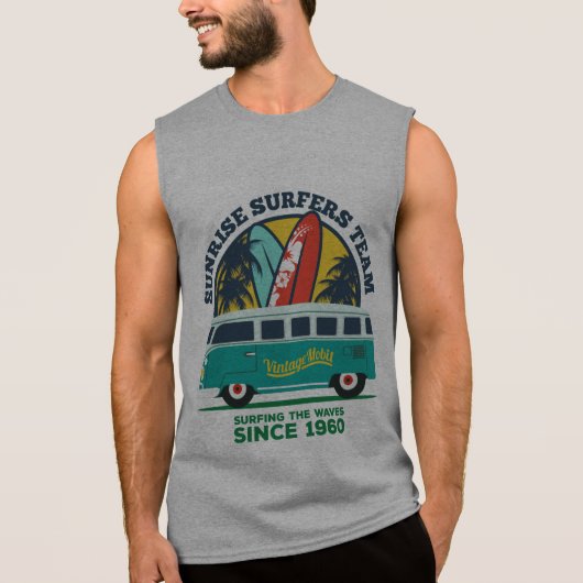 Docker Jersey Man Fine Topic Surfing Sleeveless Shirt (Front)