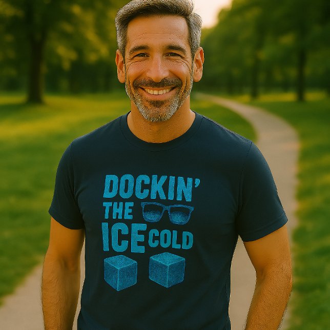 Dockin' the Ice Cold Navy Blue T-Shirt (Creator Uploaded)