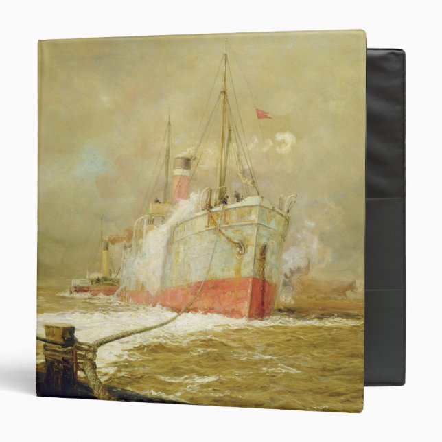 Docking a Cargo Ship 3 Ring Binder (Front/Inside)