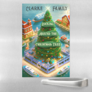 Docking Around the Christmas Tree Magnetic Dry Erase Sheet
