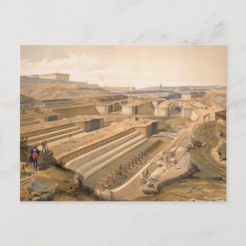 Docks at Sebastopol plate from The Seat of War i Postcard