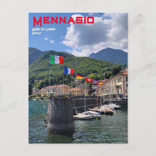 Docks in Menaggio Postcard