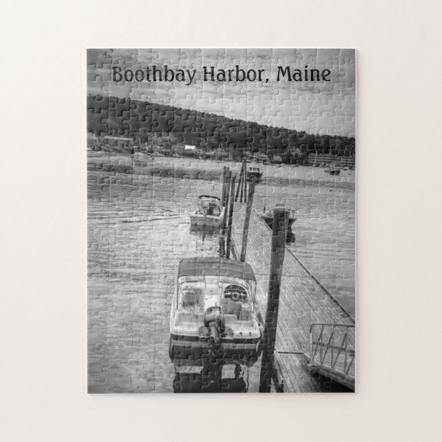 Dockside Boothbay Harbor 11x14 Photo Puzzle w/Box (Vertical)