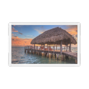 Dockside Sunrise Acrylic Tray
