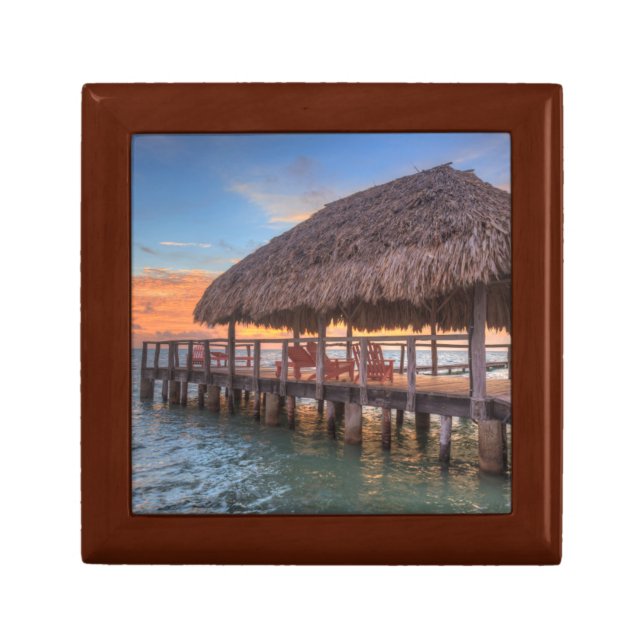 Dockside Sunrise Jewelry Box (Front)