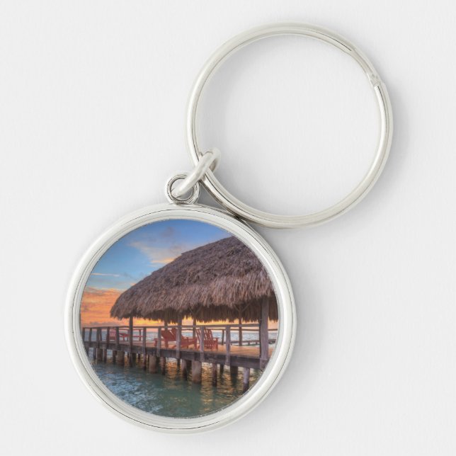 Dockside Sunrise Keychain (Front)