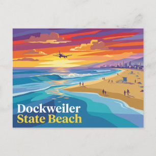 Dockweiler State Beach, California Postcard