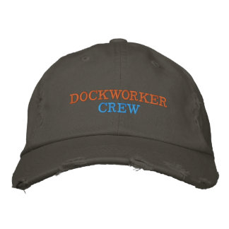 Dockworker Crew Distressed Embroidered Baseball Cap