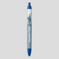 Dockyard Crane Blue Ink Pen