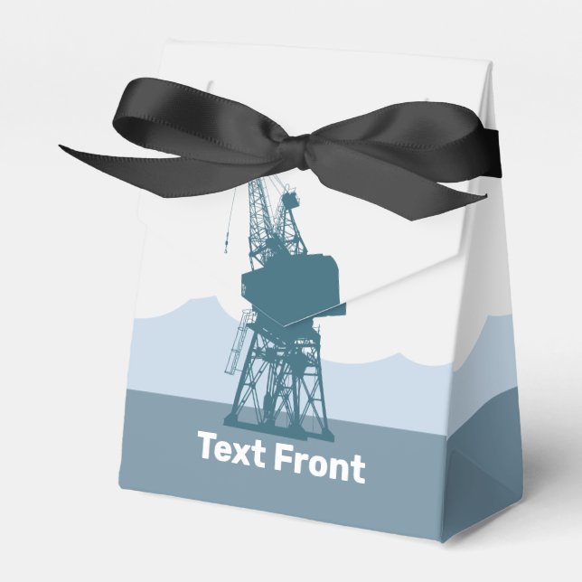 Dockyard Crane Favor Boxes (Front Side)