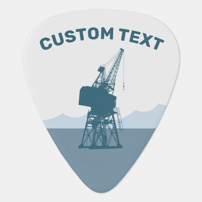 Dockyard Crane Guitar Pick (Front)