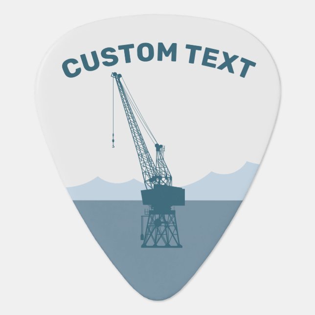 Dockyard Crane Guitar Pick (Front)