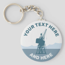 Dockyard Crane Keychain