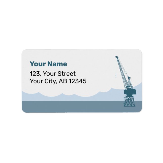 Dockyard Crane Label (Front)