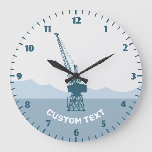 Dockyard Crane Large Clock