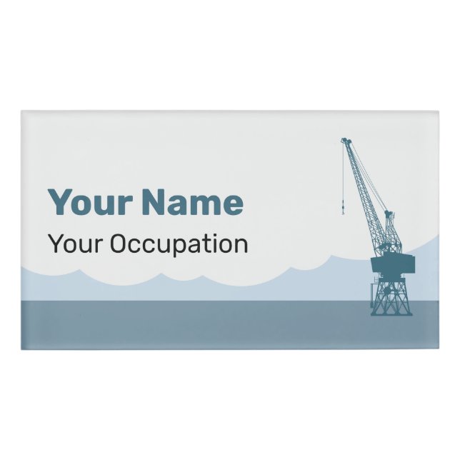Dockyard Crane Name Tag (Front)