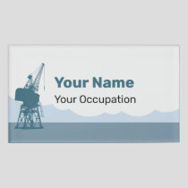 Dockyard Crane Name Tag