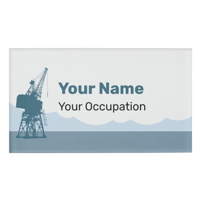 Dockyard Crane Name Tag (Front)
