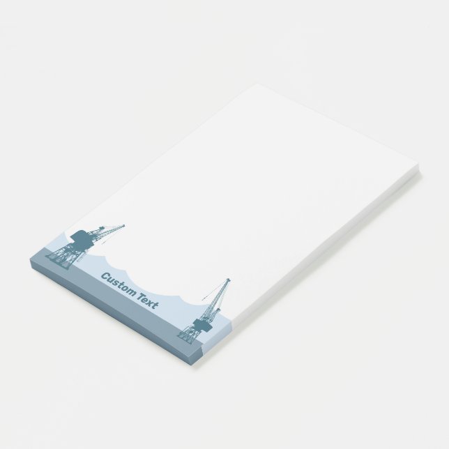 Dockyard Cranes Post-it Notes (Angled)